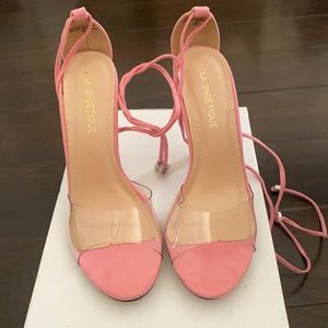 Women’s Ankle Tie High Heel Sandals.